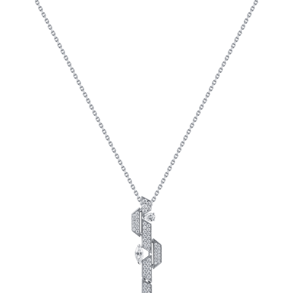 MUSE Pendant- in white gold