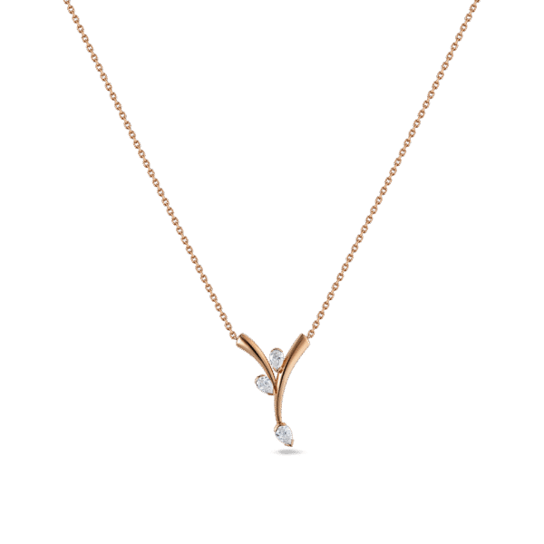 Intersect Pendant- in rose gold
