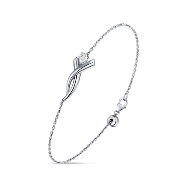 Intersect Bracelet- in white gold